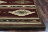 Rizzy Southwest SU2012 Burgundy Area Rug Edge Shot