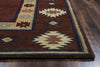 Rizzy Southwest SU2014 Burgundy Area Rug Edge Shot