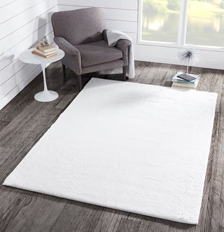 Momeni Suave Shag SUS-1 Ivory Area Rug Main Image Feature