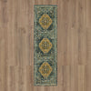 Karastan Touchstone Suir Blue Teal Area Rug Main Image