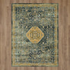 Karastan Touchstone Suir Blue Teal Area Rug Main Image