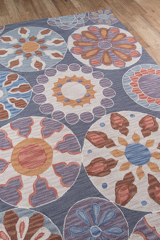 Momeni Summit SUM-3 Blue Area Rug Detail Shot Feature