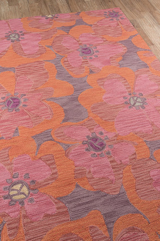 Momeni Summit SUM-9 Raspberry Area Rug Detail Shot