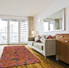 Momeni Summit SUM-9 Raspberry Area Rug Room Scene Feature