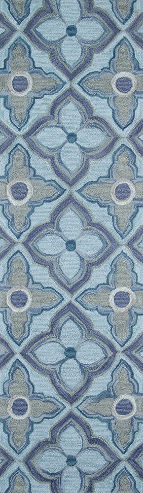 Momeni Summit SUM14 Blue Area Rug Close Up