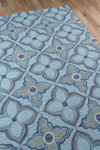 Momeni Summit SUM14 Blue Area Rug Detail Shot Feature