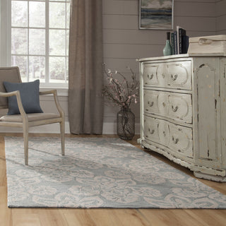 Momeni Summit SUM18 Light Blue Area Rug Room Scene Feature