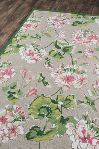 Momeni Summer Garden SMM-2 Grey Area Rug by MADCAP Corner Image Feature