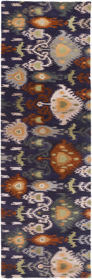 Surya Surroundings SUR-1018 Navy Area Rug 2'6'' x 8' Runner