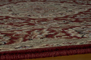 Momeni Sutton SU-04 Burgundy Area Rug Corner Shot