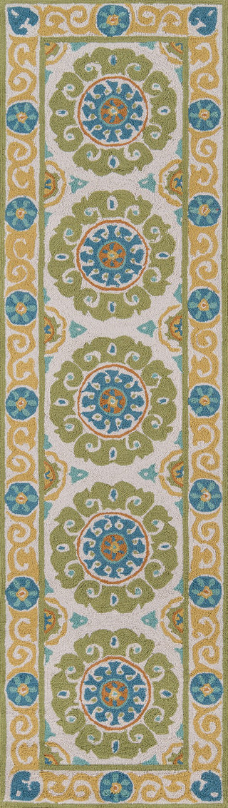 Momeni Suzani Hook SZI-1 Lime Area Rug Runner