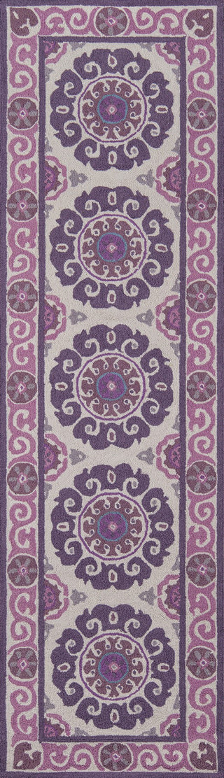 Momeni Suzani Hook SZI-1 Purple Area Rug Runner