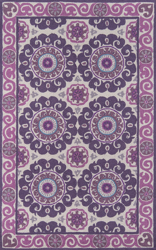 Momeni Suzani Hook SZI-1 Purple Area Rug main image