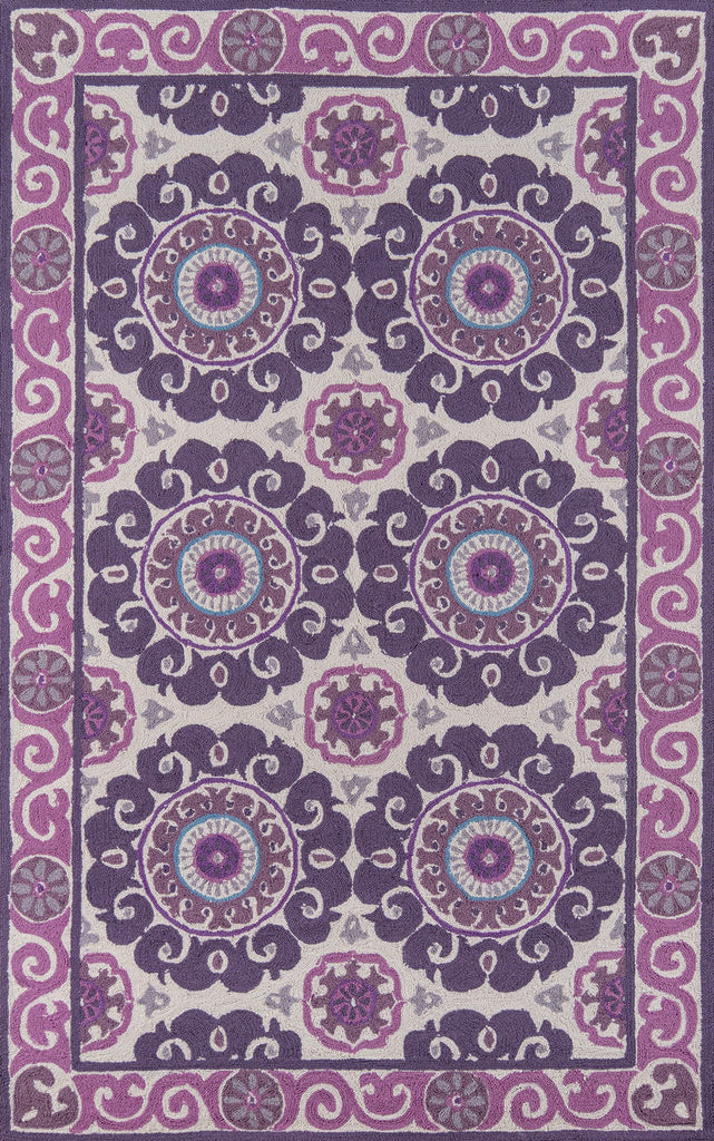 Momeni Suzani Hook SZI-1 Purple Area Rug