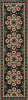 Momeni Suzani Hook SZI-2 Black Area Rug Closeup