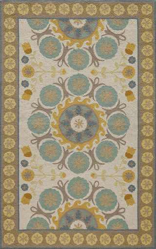 Momeni Suzani Hook SZI-2 Blue Area Rug 