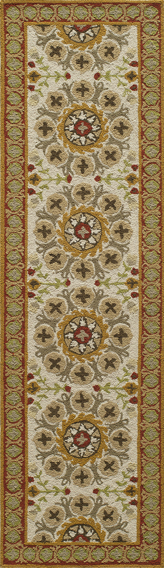 Momeni Suzani Hook SZI-2 Red Area Rug Runner