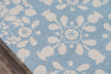 Momeni Suzani Hook SZI-4 Blue Area Rug Closeup