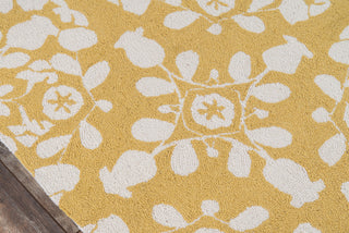 Momeni Suzani Hook SZI-4 Gold Area Rug Closeup