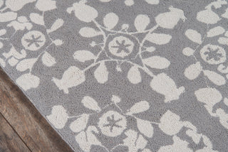 Momeni Suzani Hook SZI-4 Grey Area Rug Closeup