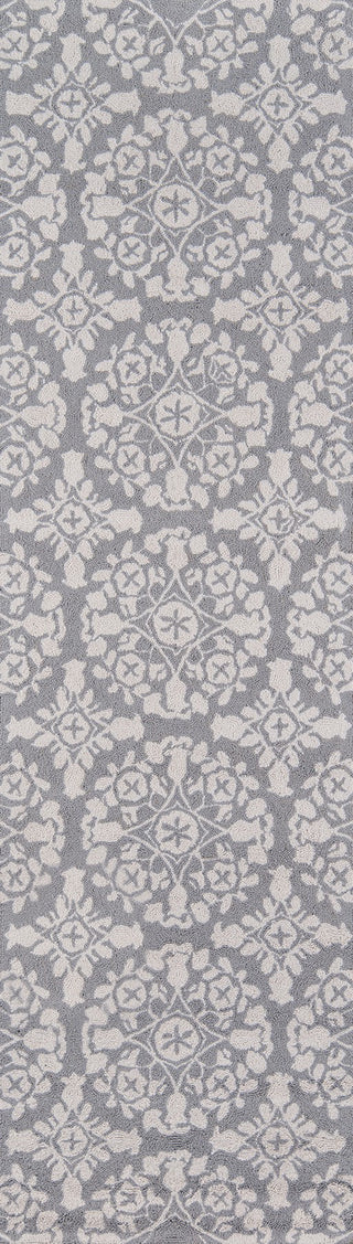 Momeni Suzani Hook SZI-4 Grey Area Rug Runner