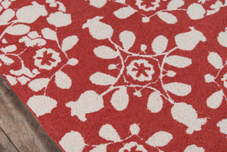 Momeni Suzani Hook SZI-4 Red Area Rug Closeup