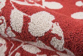 Momeni Suzani Hook SZI-4 Red Area Rug Detail Shot