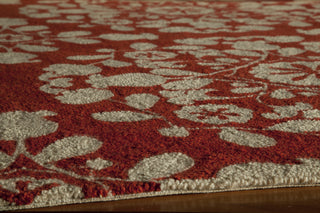 Momeni Suzani Hook SZI-4 Red Area Rug Closeup