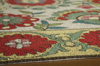 Momeni Suzani Hook SZI-6 Beige Area Rug Closeup