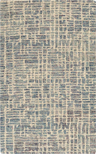 Trans Ocean Savannah 9512/04 Grid Blue Area Rug by Liora Manne