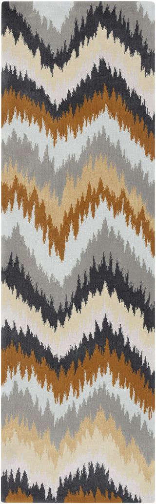 Surya Swank SWA-1002 Gray Area Rug 2'6'' x 8' Runner