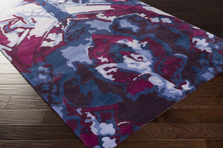 Surya Swank SWA-1005 Navy Hand Tufted Area Rug 5x8 Corner