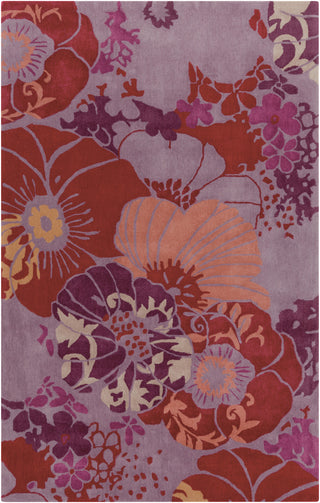 Surya Swank SWA-1008 Eggplant Area Rug 5' x 8'