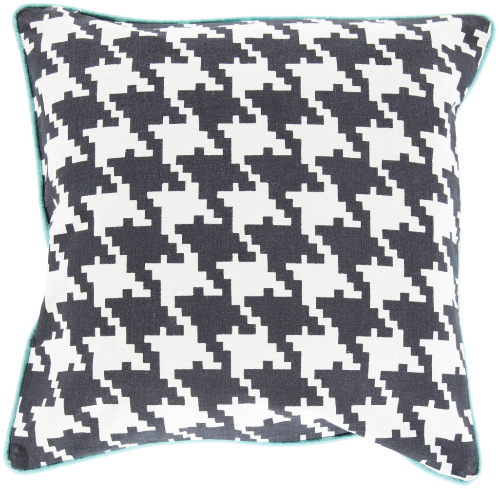 Surya Houndstooth Hues of SY-034 Pillow 18 X 18 X 4 Poly filled