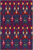 Surya Sonya SYA-1004 Blue/Orange Area Rug 5' X 8'