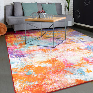 Orian Rugs Symmetry City Sunrise Multi Area Rug  Feature
