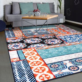 Orian Rugs Symmetry Engel Multi Area Rug  Feature