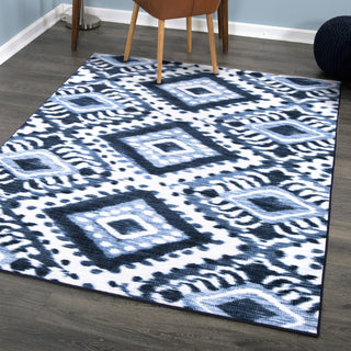Orian Rugs Symmetry Ravine Gunmetal Area Rug Lifestyle Image Feature