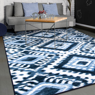 Orian Rugs Symmetry Ravine Gunmetal Area Rug  Feature