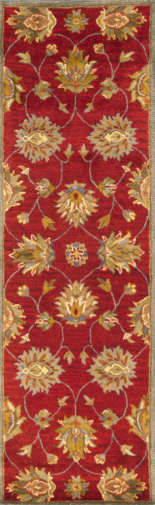 KAS Syriana 6003 Red Allover Kashan Hand Tufted Area Rug 