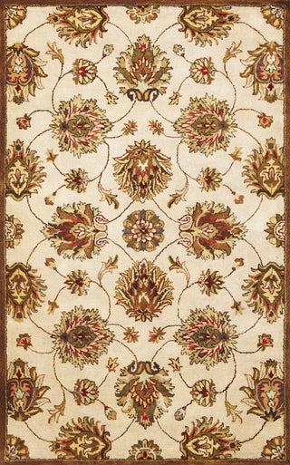 KAS Syriana 6005 Ivory Allover Kashan Hand Tufted Area Rug