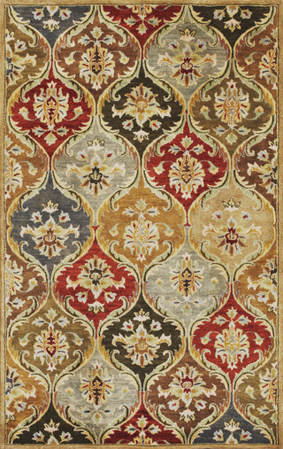 KAS Syriana 6019 Jeweltone Panel Hand Tufted Area Rug