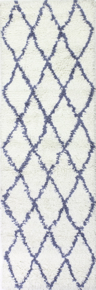 Bashian Tangier T141-HB295 Ivory/Blue Area Rug Runner