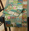 LR Resources TABLE LINENS 18005 Green 13 X 19