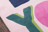 Momeni Tag TAG-2 Pink Area Rug by Novogratz Corner Shot