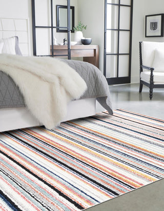 Unique Loom Tagine T-TAGN1 Ivory Area Rug Rectangle Lifestyle Image