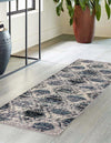Unique Loom Tagine T-TAGN2 Blue Gray Area Rug Runner Lifestyle Image