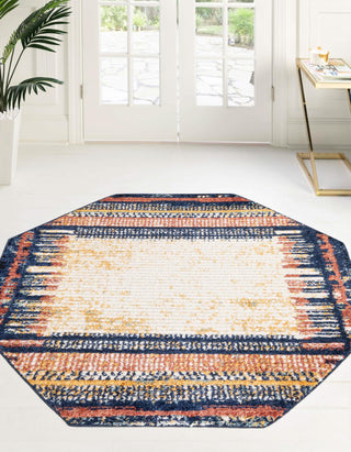 Unique Loom Tagine T-TAGN4 Multi Area Rug Octagon Lifestyle Image Feature