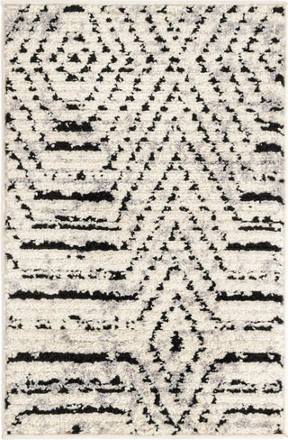 Unique Loom Tagine T-TAGN5 Black and White Area Rug main image