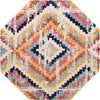 Unique Loom Tagine T-TAGN7 Ivory Area Rug Octagon Top-down Image